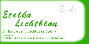 etelka lichtblau business card